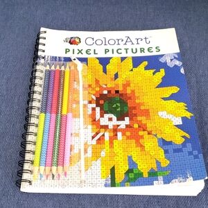 ColorArt: Pixel Pictures Book with Colored Pencils - Spiral-bound